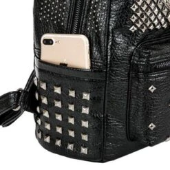 Rivets Overload Leather Backpack -Gothic Clothing Store 15 5b9367a6 ff44 4911 8daf 42e1175c8782