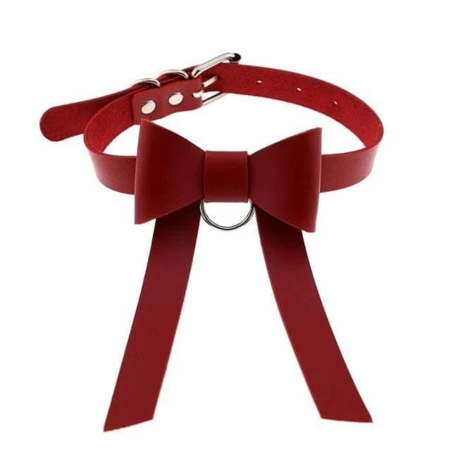 Bowknot Leather Choker 2 Bowknot Leather Choker - Image 2