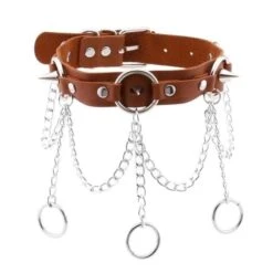 Chain Of Guilt Leather Choker -Gothic Clothing Store 16 58fb469a b7ca 4504 8406 e1cbb0f4c8c9