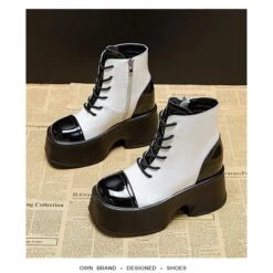 Julie Platform Saddle Shoes -Gothic Clothing Store 17 0e732567 20cc 48ea 9379 79cf40d01f0e