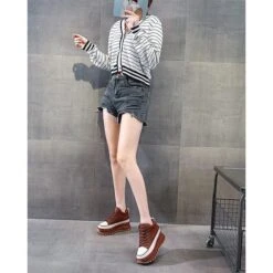 Blaise Ridged Platform Sneakers -Gothic Clothing Store 17 41fcf580 3737 4eaa b12d 12b1089580ab