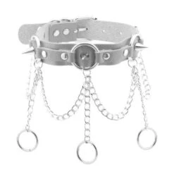 Chain Of Guilt Leather Choker -Gothic Clothing Store 17 b068a8bd 2b87 4ef7 b19b 07cdc3dd256c