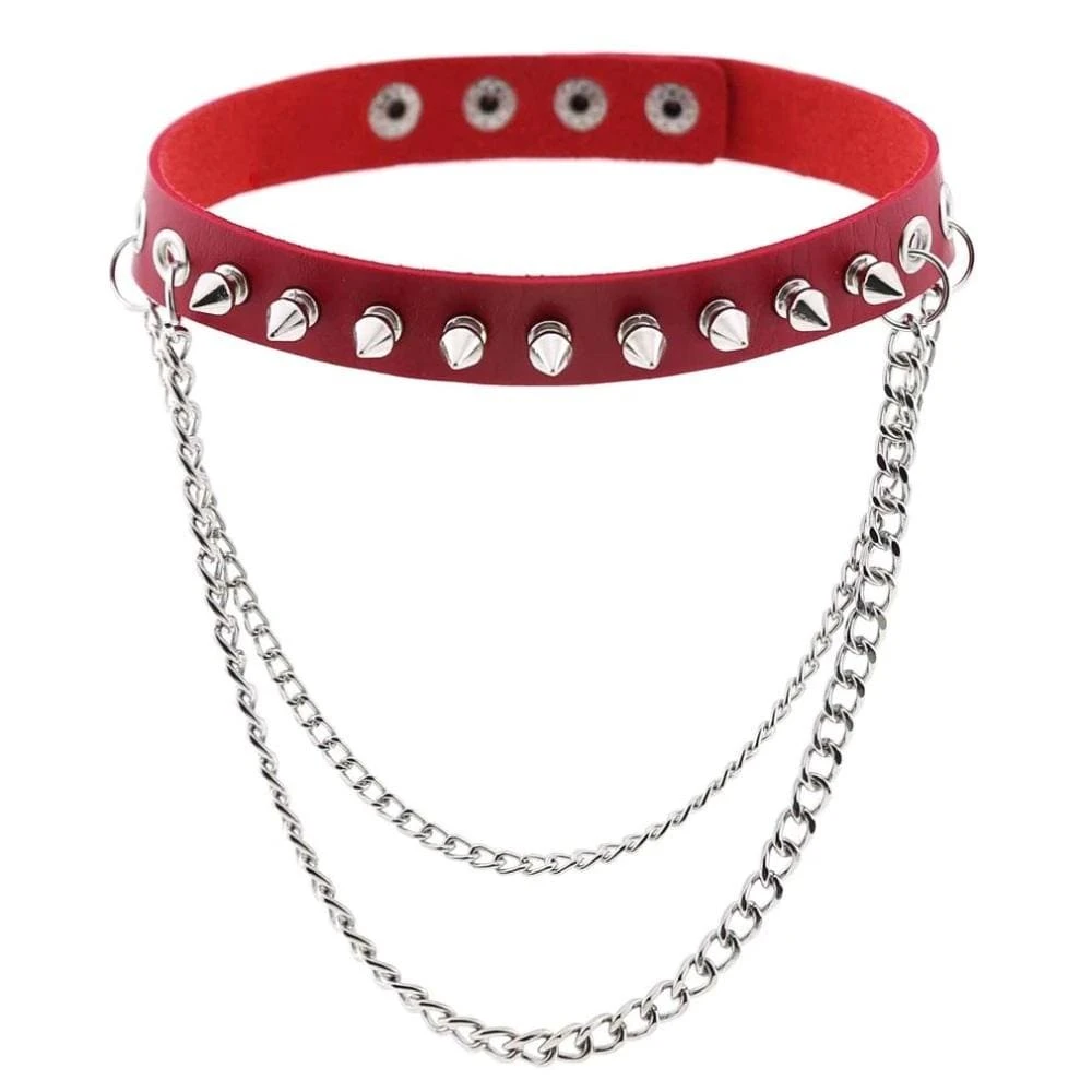 Emo Punk Chained Choker 2 Emo Punk Chained Choker - Image 2