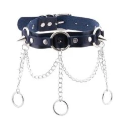 Chain Of Guilt Leather Choker -Gothic Clothing Store 18 d4b1cfa5 154b 4a66 b4cb 965908f06f42