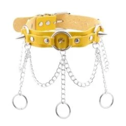Chain Of Guilt Leather Choker -Gothic Clothing Store 19 55ca0b12 b7eb 4b8a b1f0 e4573881bd15