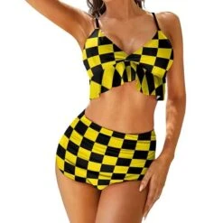Midnight Dip Two Tone High Waist Bikini Set -Gothic Clothing Store 19 8681da84 465d 44b6 adc5 aced3ac8cae0