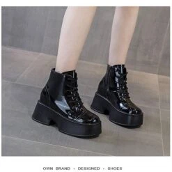 Julie Platform Saddle Shoes -Gothic Clothing Store 19 b95699f5 c928 4b92 8de2 1d2c00272013