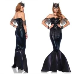 Marina Black Mermaid Dress -Gothic Clothing Store 1 120485c0 f45f 4bdd b93d 770e630241ee