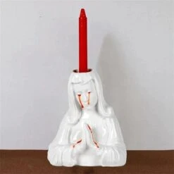 Crying Mary Candle Holder -Gothic Clothing Store 1 27f92aa3 1083 4a4d abbd f3dff1db6f08