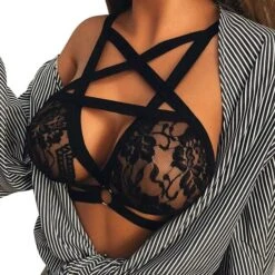 Medea's Temptation Pentagram Bra -Gothic Clothing Store 1 2f81cc9e 45e8 4a49 ad52 ae397447aba1