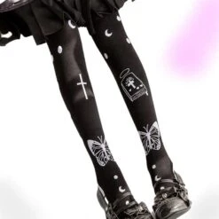 Death Prayer Thigh High Socks