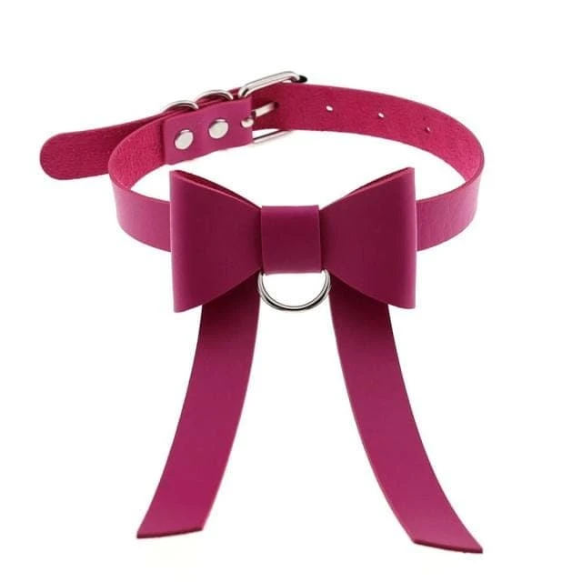 Bowknot Leather Choker 7 Bowknot Leather Choker - Image 7