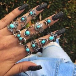 Aqua Silver Knuckle Ring -Gothic Clothing Store 1 47a3a3e9 4318 44f9 9805 328055c67e64