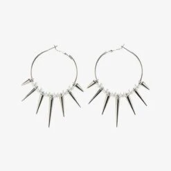 Punk Spikes Hoop Earrings 6 Punk Spikes Hoop Earrings -Gothic Clothing Store 1 4b9b661c 7b2a 4aa7 9a22 61970fb233bf
