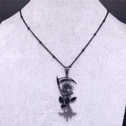 Reaper's Love Stainless Steel Necklace -Gothic Clothing Store 1 56f36333 5c49 49f1 a8b5 74d7e4c9412f