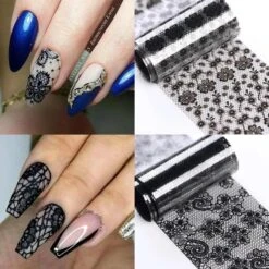 Black Lace Fashion Nail Stickers -Gothic Clothing Store 1 80bd8420 1948 4524 ac25 accddf1e24c4