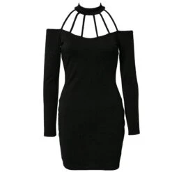 Man Eater Gothic Bodycon Dress -Gothic Clothing Store 1 865d95d0 e0d6 4e6a 8cea 5b0dbda90533
