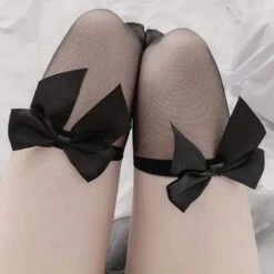Sweet Ribbon Stockings -Gothic Clothing Store 1 86a73c5e cf17 4b44 b593 663849b2c571