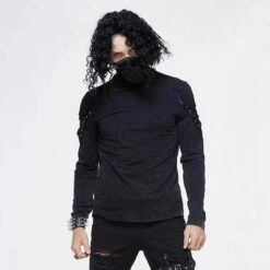 Huxley Turtleneck Black Top -Gothic Clothing Store 1 903d0c27 cbcf 4dc1 881e e589821de9bd