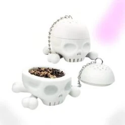 Skull Tea Filter With Chain