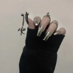 Metallic Angel Nails -Gothic Clothing Store 1 a3c24f39 8b15 4835 811e 2f393cce0cf2