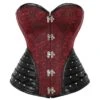 Faux Leather Red Punk Corset