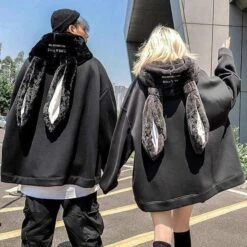 Gothic Rabbit Couple Hoodie -Gothic Clothing Store 1 ba0f4f57 b7e0 4e7e 91ef 0d9fc17d478d