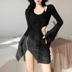 Chloe Knitted Sexy Dress Set -Gothic Clothing Store 1 bf059699 f6ae 4e67 b3ea 695f46814eae