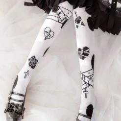 Brokenhearted Lolita White Socks