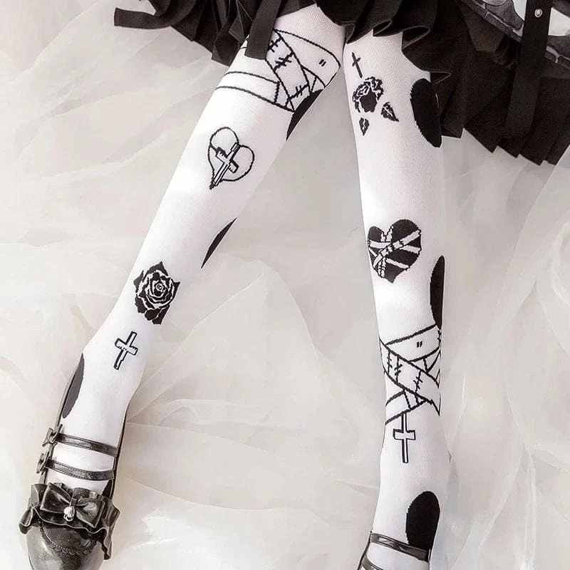 Brokenhearted Lolita White Socks 1 Brokenhearted Lolita White Socks