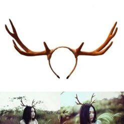 Brown Deer Horn Headband 8 Brown Deer Horn Headband -Gothic Clothing Store 1 c9a6f2e3 6244 461f 85f5 a133265d0a84