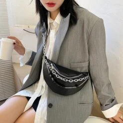 Carmi Leather Bum Bag -Gothic Clothing Store 1 ce5e574f 0d94 428c ad52 c981ce6fb1eb