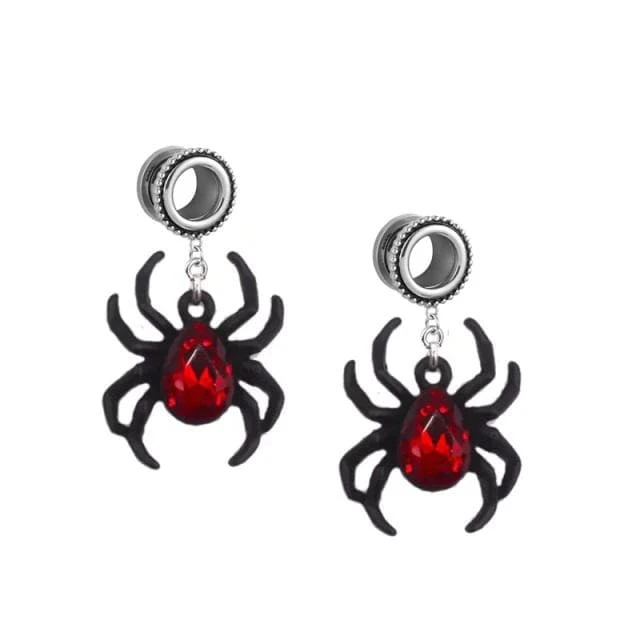 Ominous Stainless Steel Tunnel Earrings 3 Ominous Stainless Steel Tunnel Earrings - Image 3