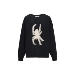 Fuzzy Spider Black Sweater -Gothic Clothing Store 1 de2cfb99 b6ad 4dab a890 8fa1cf76c692