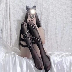 Lolita In Action Stockings 17 Lolita In Action Stockings -Gothic Clothing Store 1 f728b030 52a1 44cd 987e c55b74b352b3