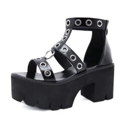 Gothic Rivet Sandals -Gothic Clothing Store 2.1