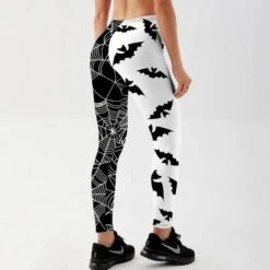 Bats & Webs Fitness Printed Leggings -Gothic Clothing Store 2 12b0b4aa 1bf6 412e a743 541f6e282c1c