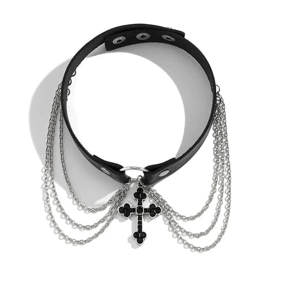 Summon Cross Choker Necklace 2 Summon Cross Choker Necklace - Image 2