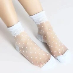 Sweet Nightmare Polka Dot Lace Socks -Gothic Clothing Store 2 12df585c 7134 411d b12d d084eead18c8