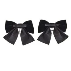 Velvet Bowknot Hair Clip -Gothic Clothing Store 2 2489e974 28f2 4ad7 bf44 5b3332df0dd4