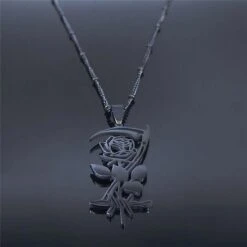 Reaper's Love Stainless Steel Necklace -Gothic Clothing Store 2 259b6301 36f9 45a2 977d 22364a9d559a