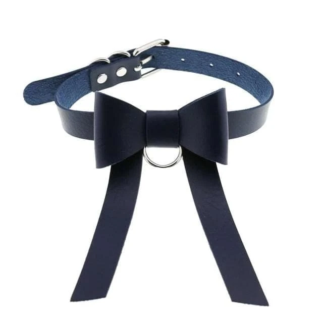 Bowknot Leather Choker 8 Bowknot Leather Choker - Image 8