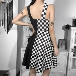 Two-Faced Plaid Sexy Dress -Gothic Clothing Store 2 2927b88f b9fe 4b05 aebf 6c98e98c8862