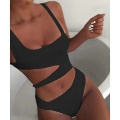Laela Cut Out One Piece Swimsuit -Gothic Clothing Store 2 2d54cec9 9489 4f19 bf7a aa7e32cef1e3