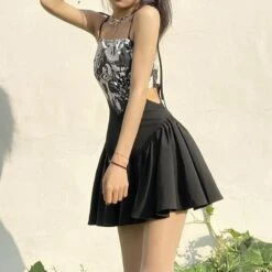 Hellish Gal Goth Mini Dress -Gothic Clothing Store 2 343ac674 b888 41a9 938e a08433adcbb3