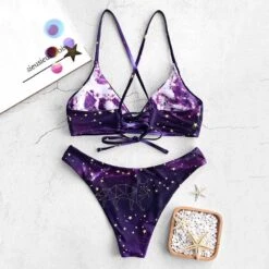 Galaxy Lace-Up Reversible Bikini -Gothic Clothing Store 2 3f6f7683 e0c3 4c78 a82b 012655eca6ce