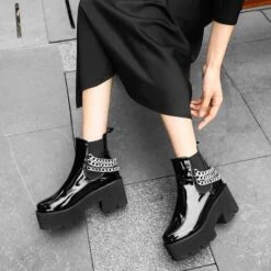 Exclusive Gothic Punk Chain Boots -Gothic Clothing Store 2 45cadb0a 1b51 46da b862 3475673c984e