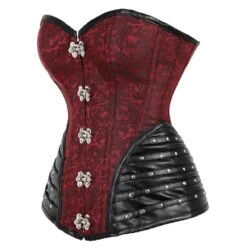 Faux Leather Red Punk Corset -Gothic Clothing Store 2 4ab902aa 3194 4108 bf16 921f9e3a77f0