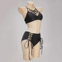 Shadow Weaver Gothic Halter Bikini -Gothic Clothing Store 2 4fce278f 50c2 49f4 8266 c2d989ab4064