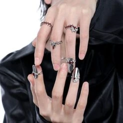 Fashion Armor Nail Ring Set -Gothic Clothing Store 2 527c7e93 fe69 4fa7 b04a 55281c978788